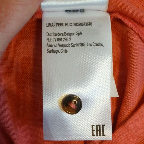 ROXY Sweeter Than This Knotted Crop top, coral pink/orange, linen blend xs - Picture 9 of 10